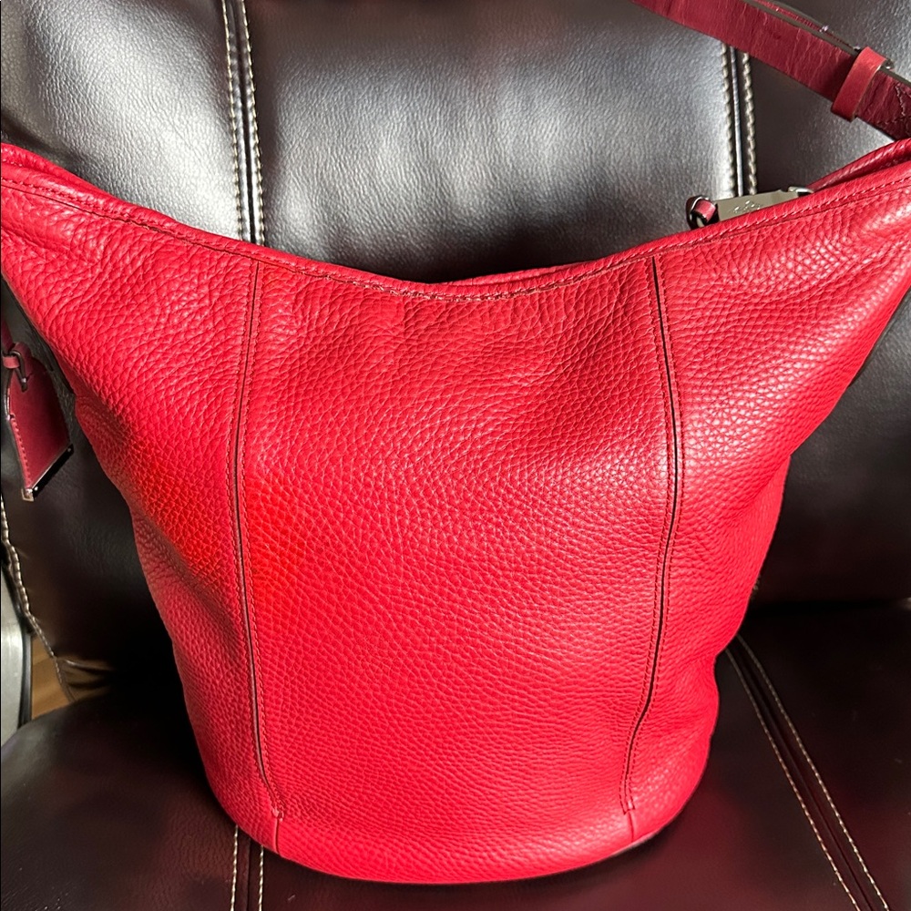 COLE HAAN LARGE Pebbled Leather Hobo Bag - Picture 13 of 16